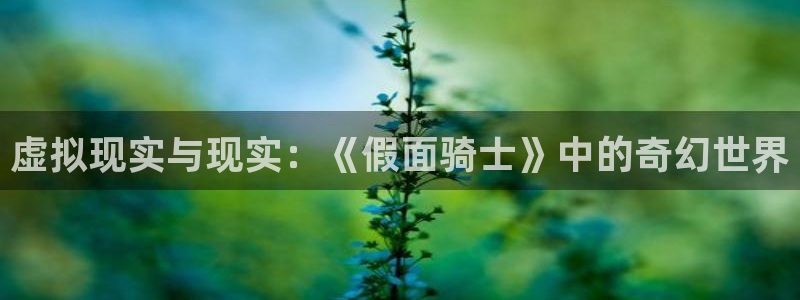 杏耀代理公司官网：虚拟现实与现实：《假面骑士》中的奇幻世界