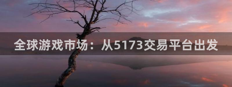 杏耀平台代理登录网址：全球游戏市场：从5173交易平台出发