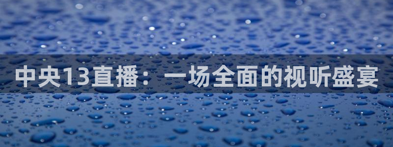 绿茵体育比赛直播：中央13直播：一场全面的视听盛宴