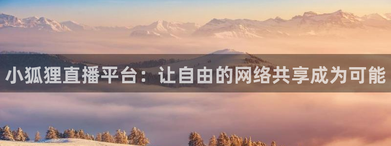 绿茵直播足球比赛在线观看：小狐狸直播平台：让自由的网络共享成为可能
